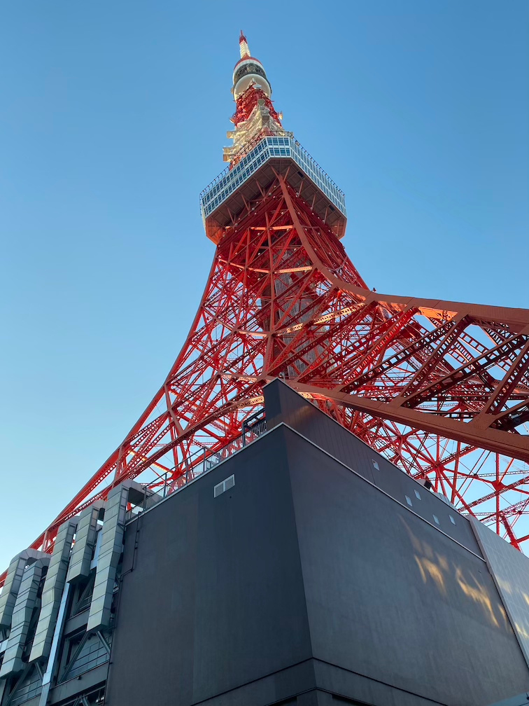 下から見た東京タワー